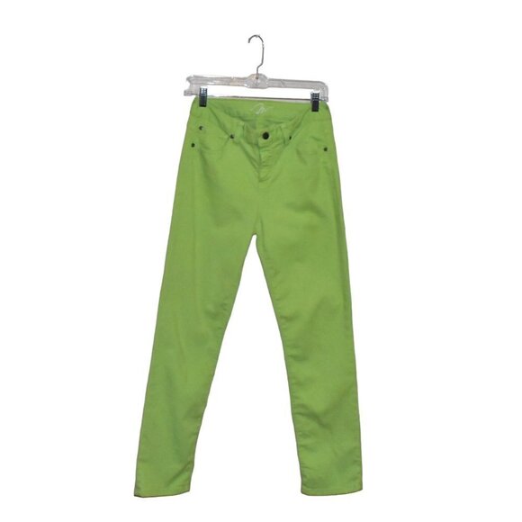 Miracle Body Straight Leg Jeans Lime Green Size 4 - Picture 1 of 10